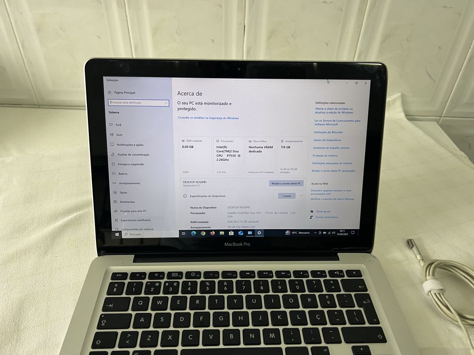 Macbook Pro 13 Polegadas com Windows