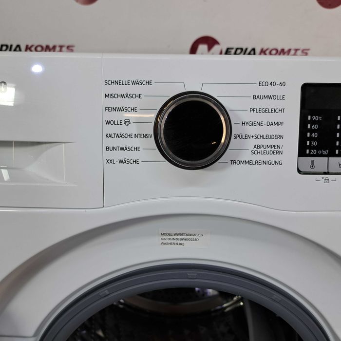 Pralka Samsung WW9ETA049AE [12m-cy gwar] A / 9 kg / 1400 obr / 63,5 gł
