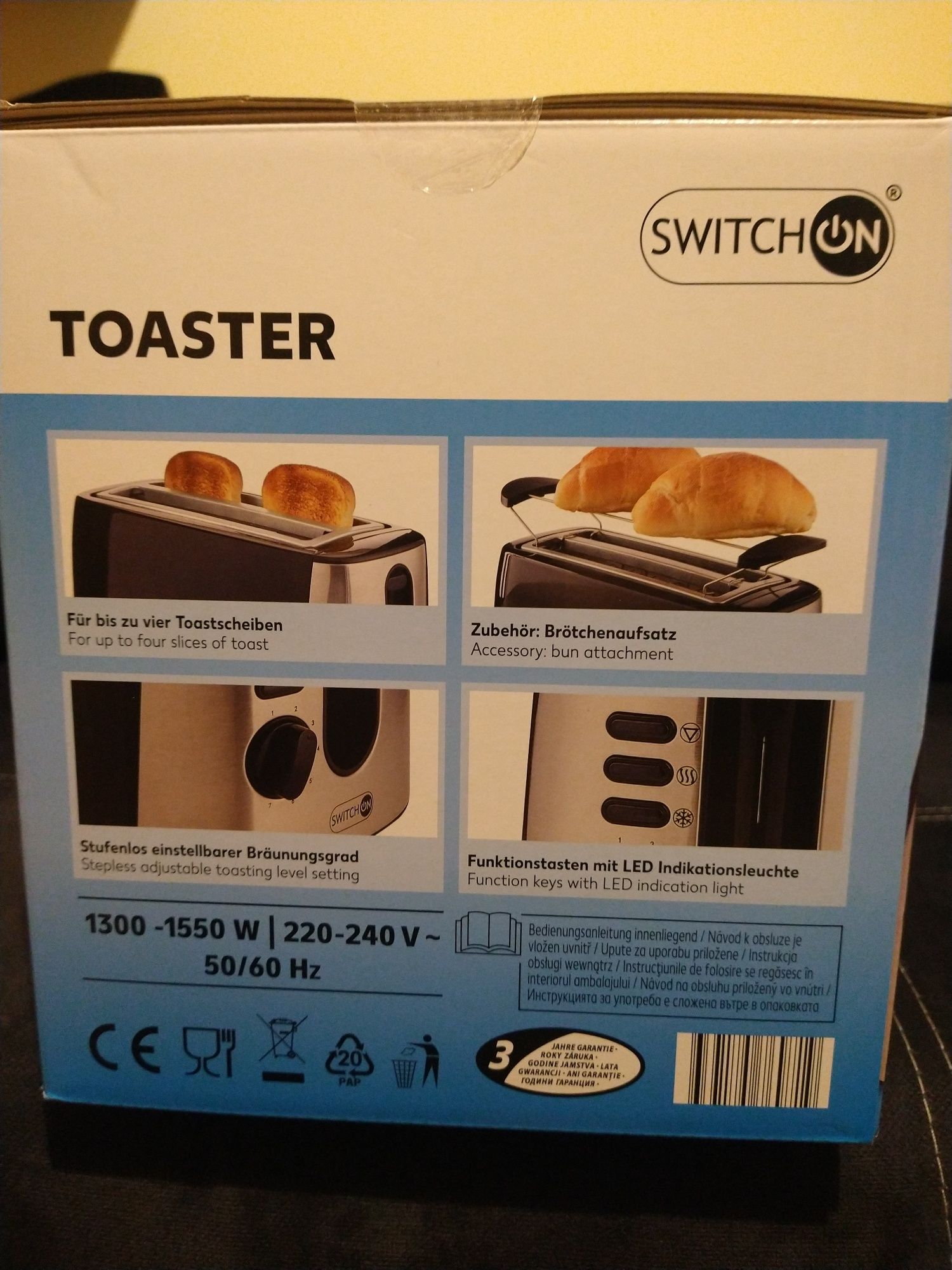 Toaster Switch On na 4 tosty