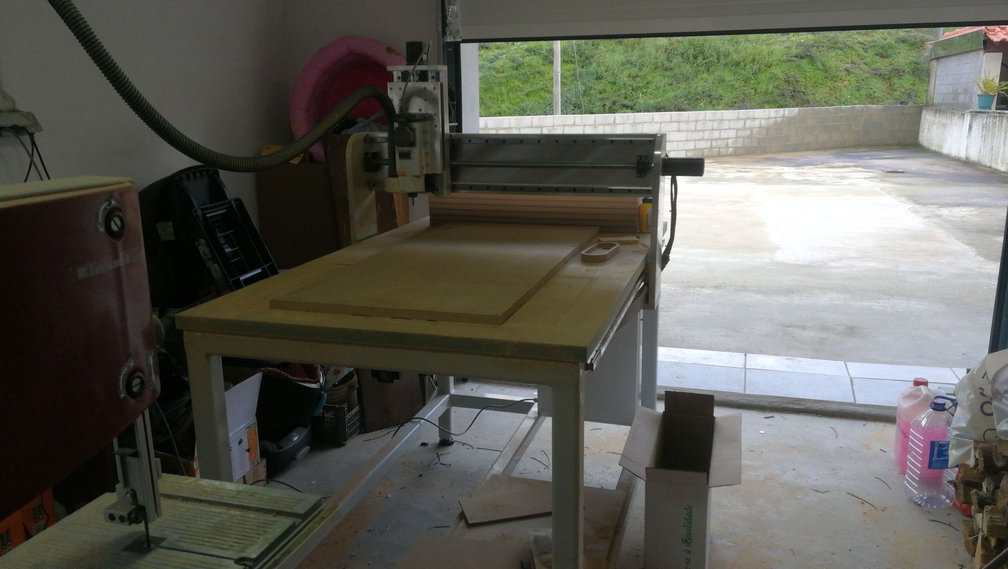 Router CNC Fresadora, Spindle 2.2kw, Faca tangencial ,  Servo, vacuo