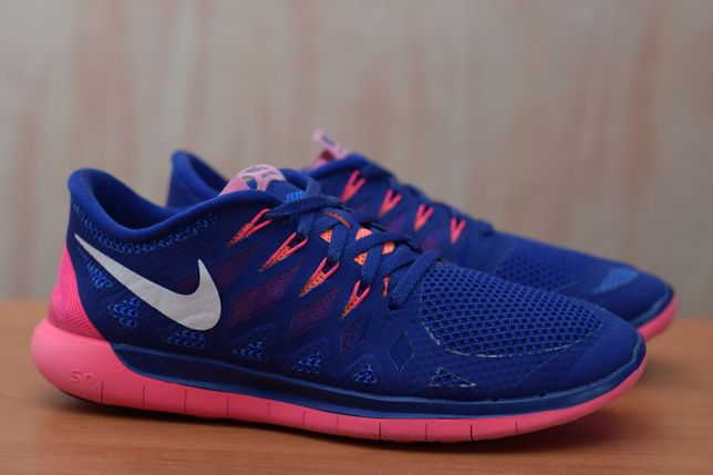 Синие беговые кроссовки Nike Free 5.0. 40,5 размер. Оригинал