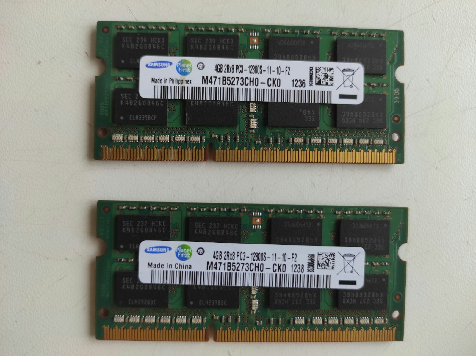 Оперативная память:б/у
Samsung 4GB 2R*8 PC3 12800S-11-10-F2