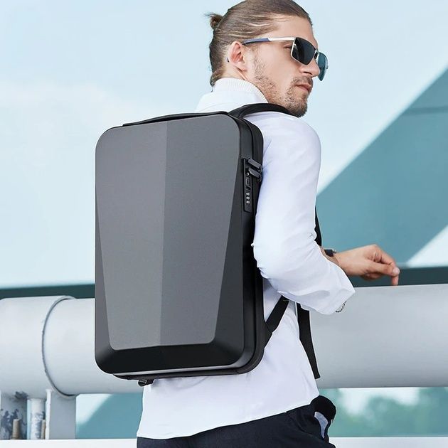 Рюкзак Bange для ноутбука 15,6" | Жорсткий корпус, USB, кодовий замок
