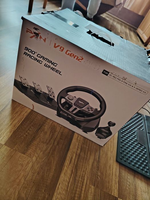 Kierownica Do Gier Pxn V9 Gen2 Pc Ps4 Xbox One Pedały Drążek Biegi