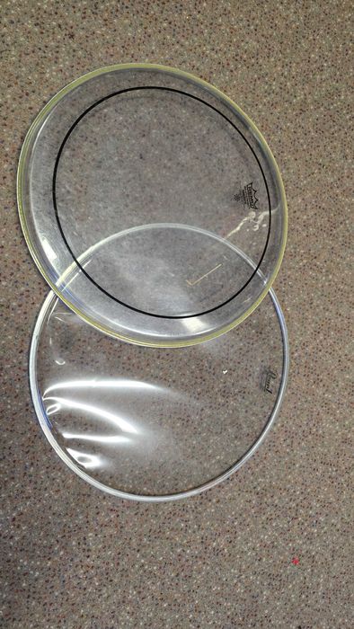 Naciągi perkusyjne REMO pinsripe 14 oraz Pearl by remo