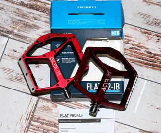 Pedały platformowe Cube ACID Flat A2-IB czerwone nowe okazja !!!