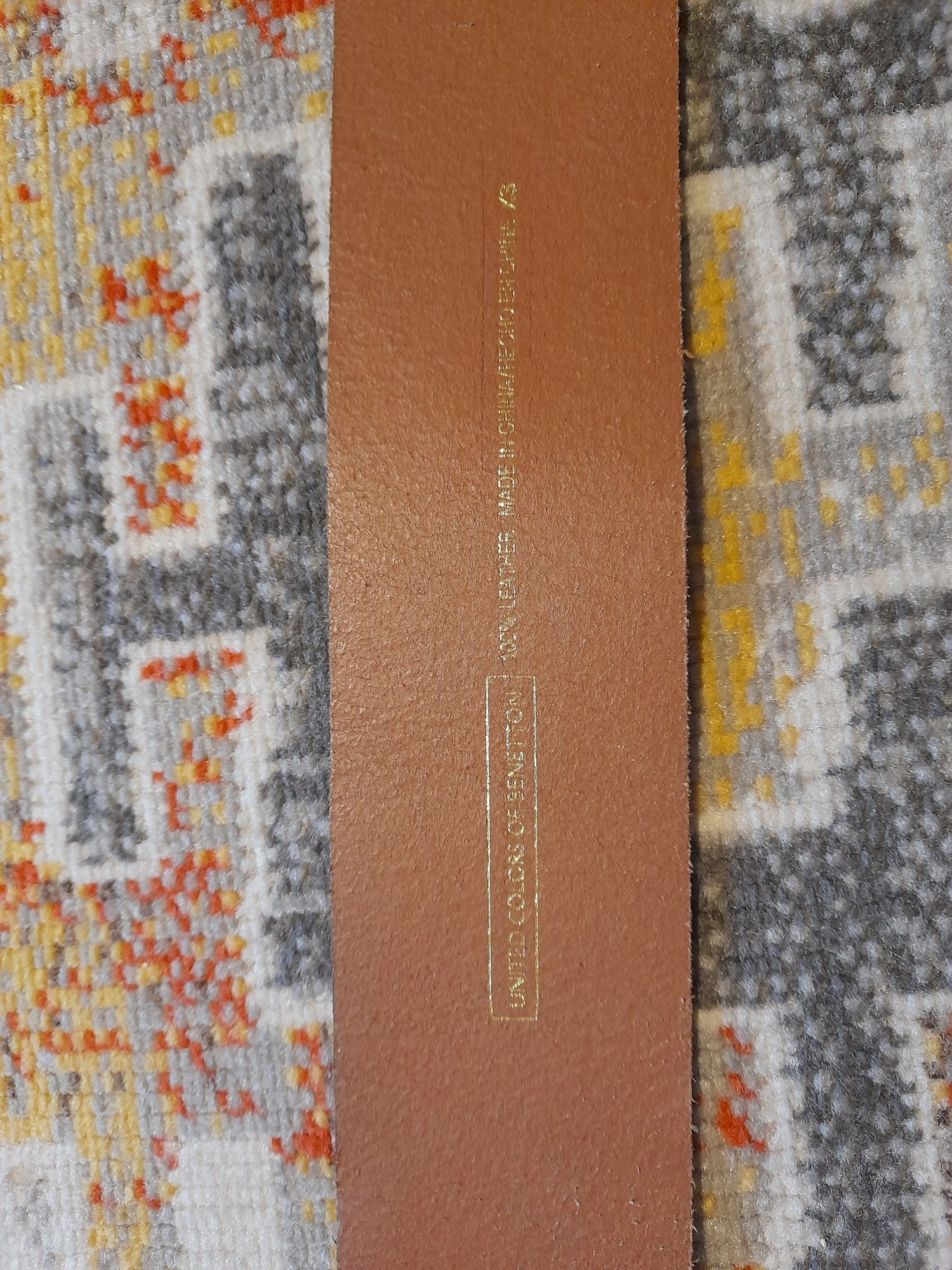 Szeroki pasek damski Benetton skóra 5cm