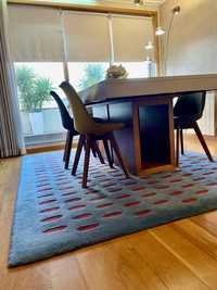 Carpete sala, quarto ou escritorio, c/ design mto elegante, feita à medida, espessura 1,50cm. 100% algodão.