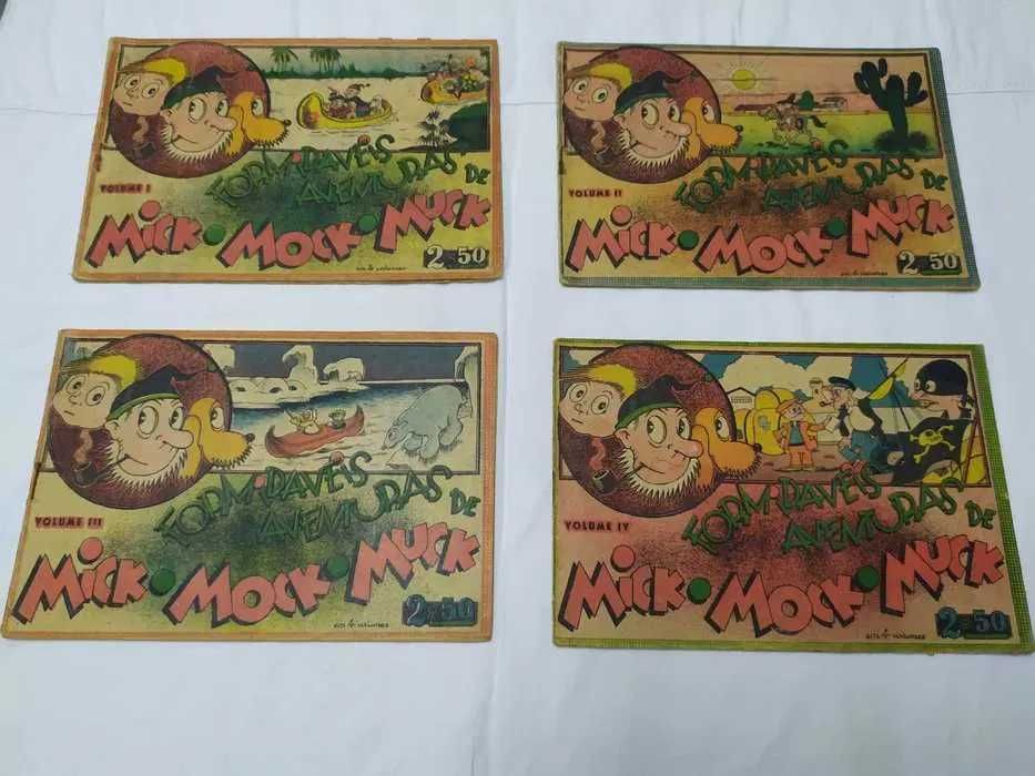 Formidáveis Aventuras de Mick, Mock & Muck (x4) – 1947 (RARO)