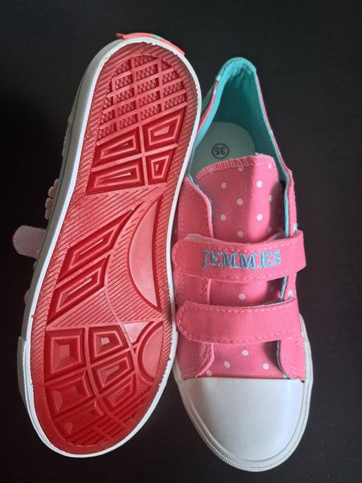 Кеды для девочки на липучках (  22,5 см стелька)