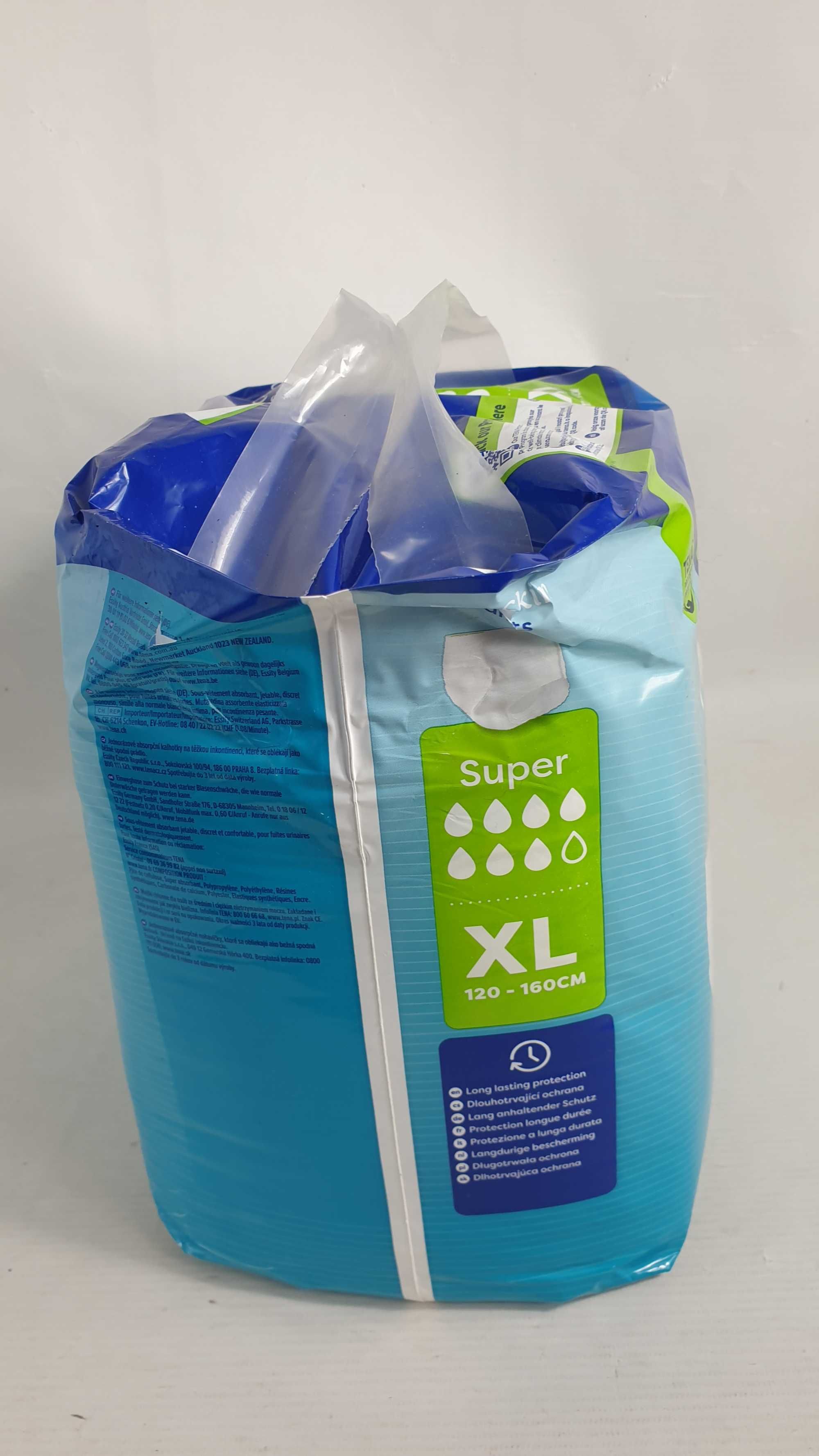 Majtki chłonne TENA Pants ProSkin Super XL 12 sztuk NEW