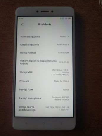 Xiaomi Redmi note 4 4/64
