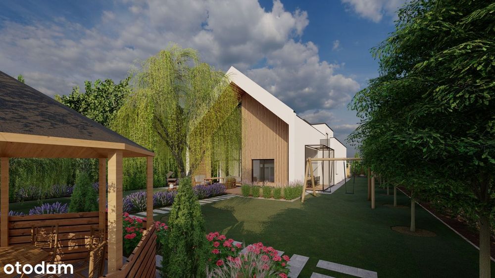 Nowoczesny dom pod lasem dla dużej rodziny 223m2 z działką do 1600m2