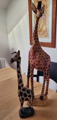 Girafas em madeira - peças decorativas arte africana