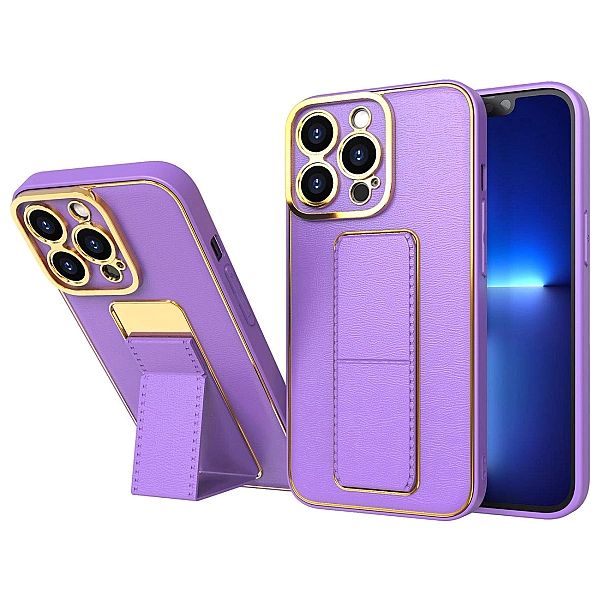 New Kickstand Case etui do iPhone 13 Pro Max z podstawką fioletowy