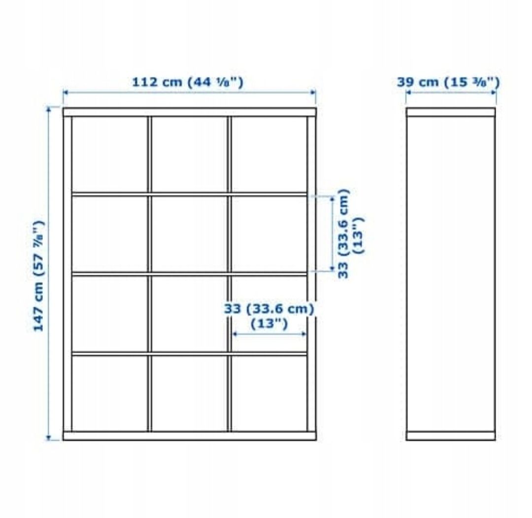 Regał Kallax Ikea 112x147 kratka