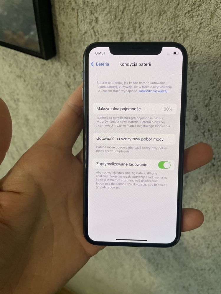 Iphone X 64GB nowa bateria 100%