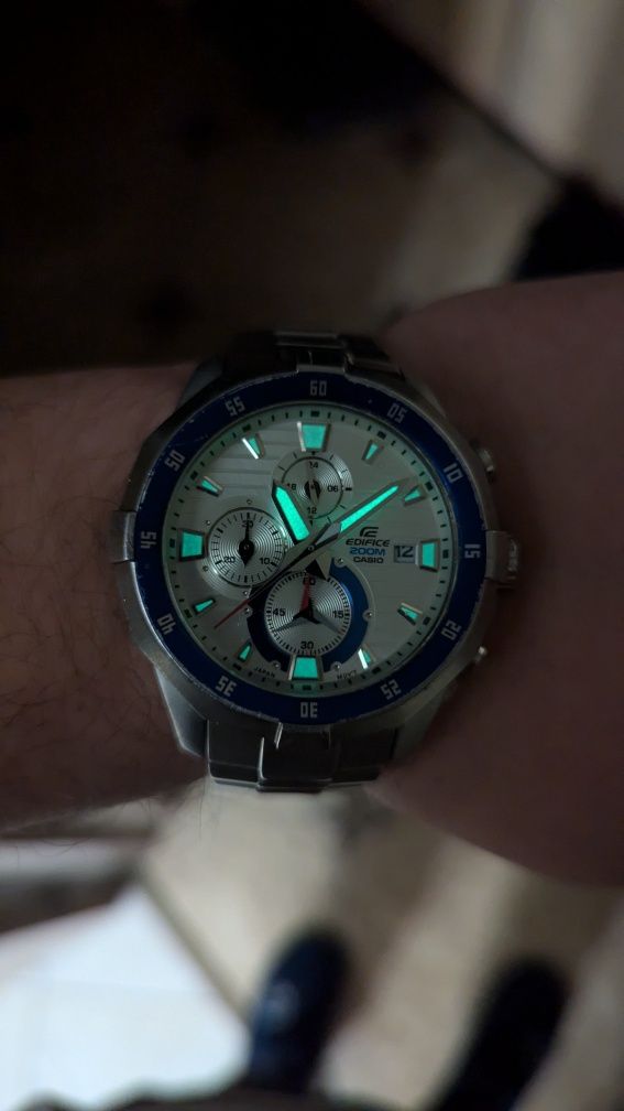 Часы Casio edifice EFM 503 chronograph, годинник касіо хронограф