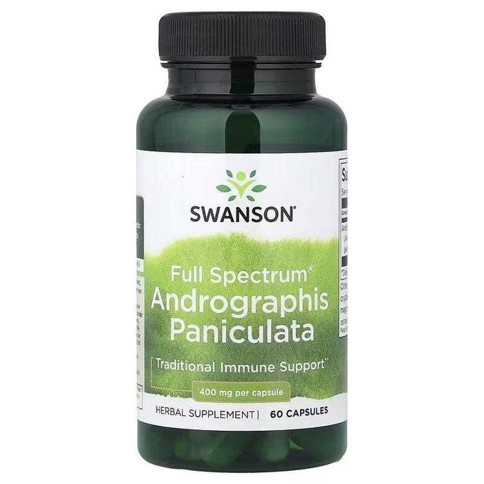 Swanson, Full Spectrum® Andrographis paniculata, 400 мг, 60 капсул