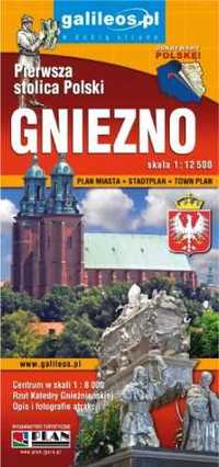 Plan miasta - Gniezno 1:12 500 - praca zbiorowa