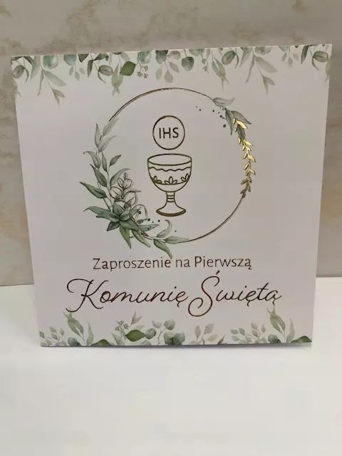 Zaproszenia na I Komunię Świętą. Armin Style. Nowy Produkt