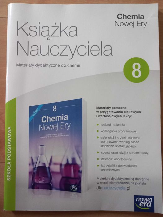 Chemia Nowej Ery Książka nauczyciela klasa 8 sprawdziany kartkówki