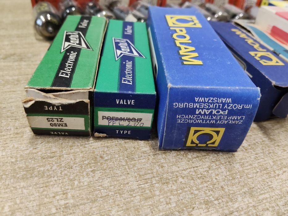 Lampy elektronowe 40 szt.  Polam, UNITRA, RFT, Tesla