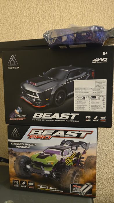 Carros beast rc 70 kmh e 40kmh