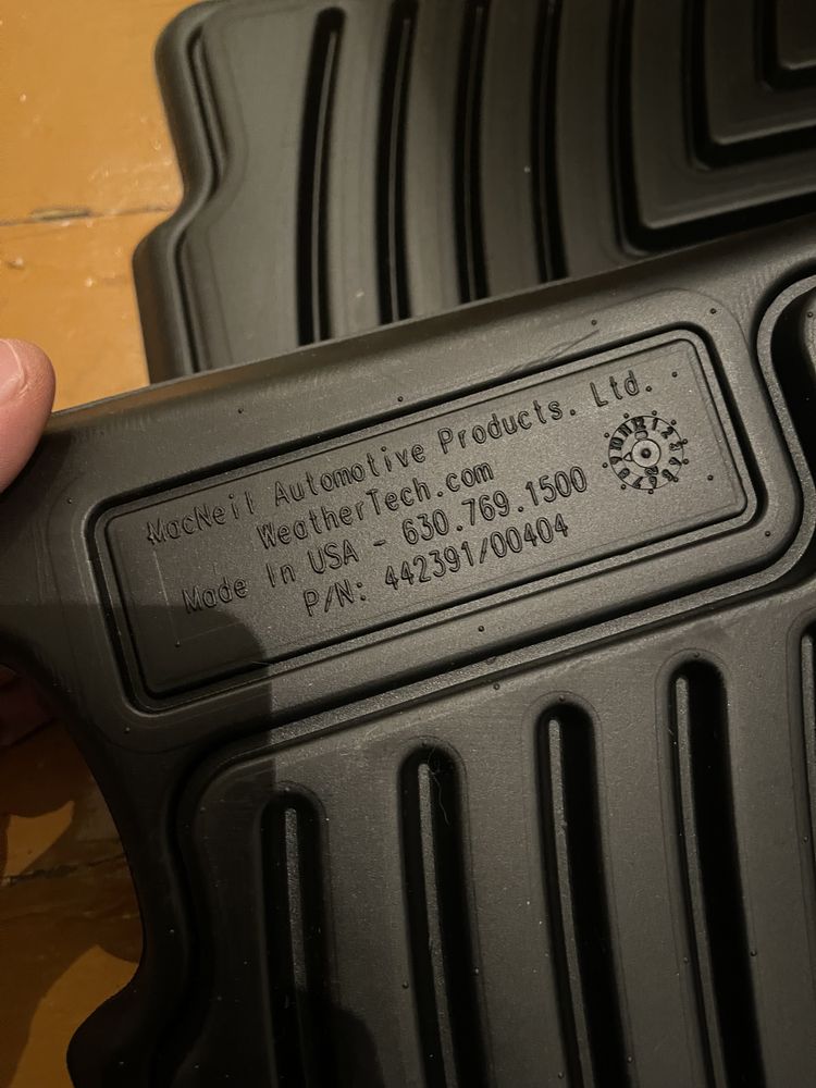 Коврики Porsche Carrera 4 Weathertech