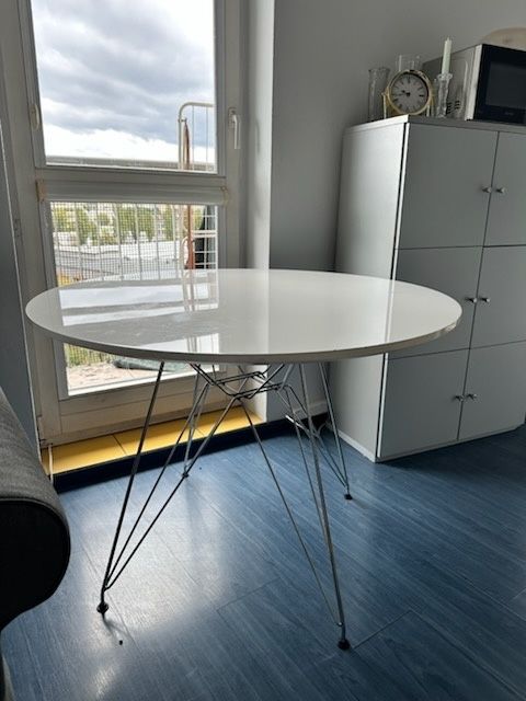 Stół okrągły 100cm biały