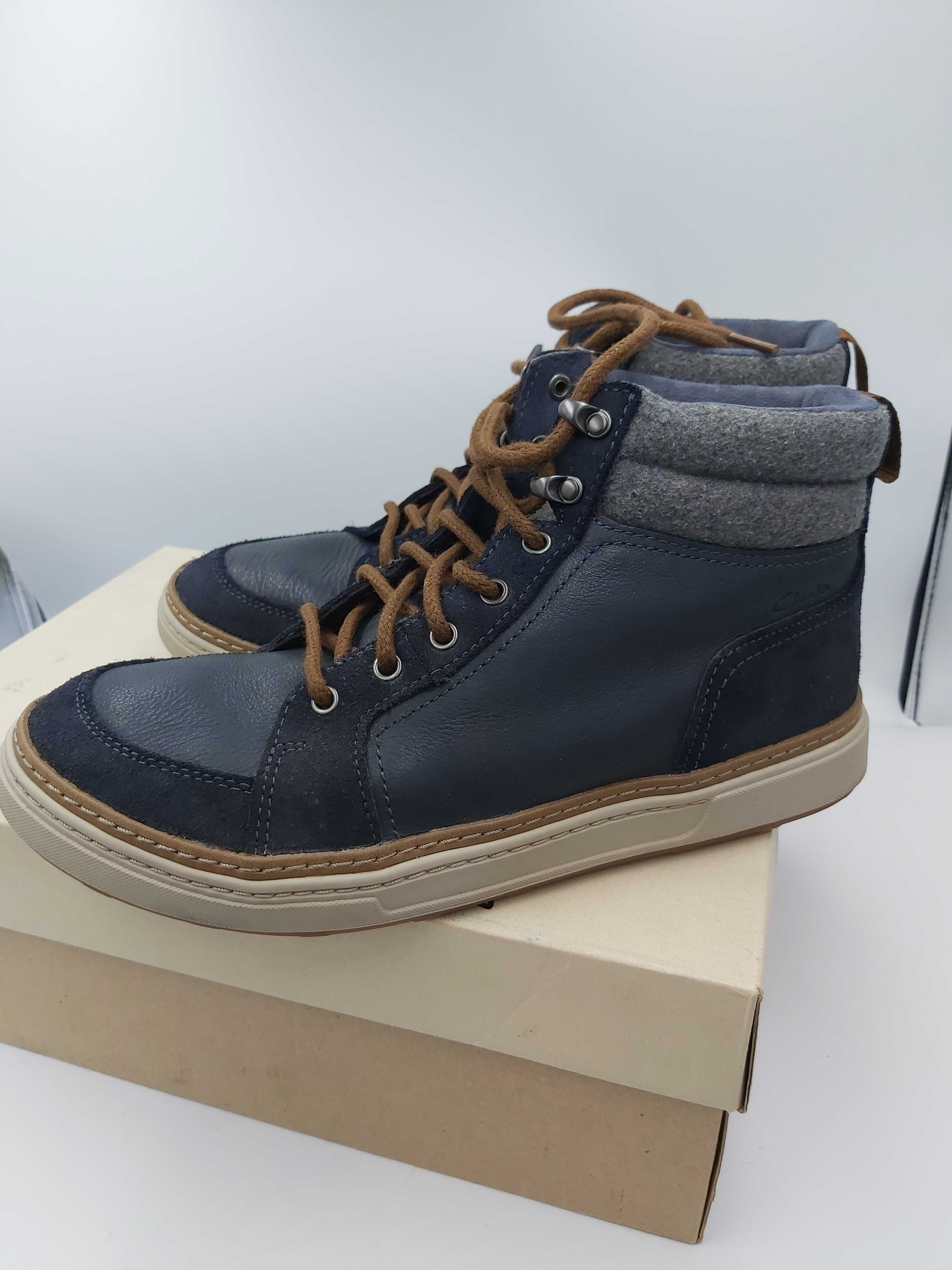 Sneakersy CLARKS lorsen botki buty rozmiar 40 hranat