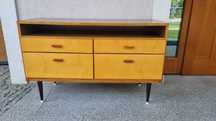 Szafka Komoda Mid Century Design Lata 60 DDR Veb Mobelwerk Berlin PRL