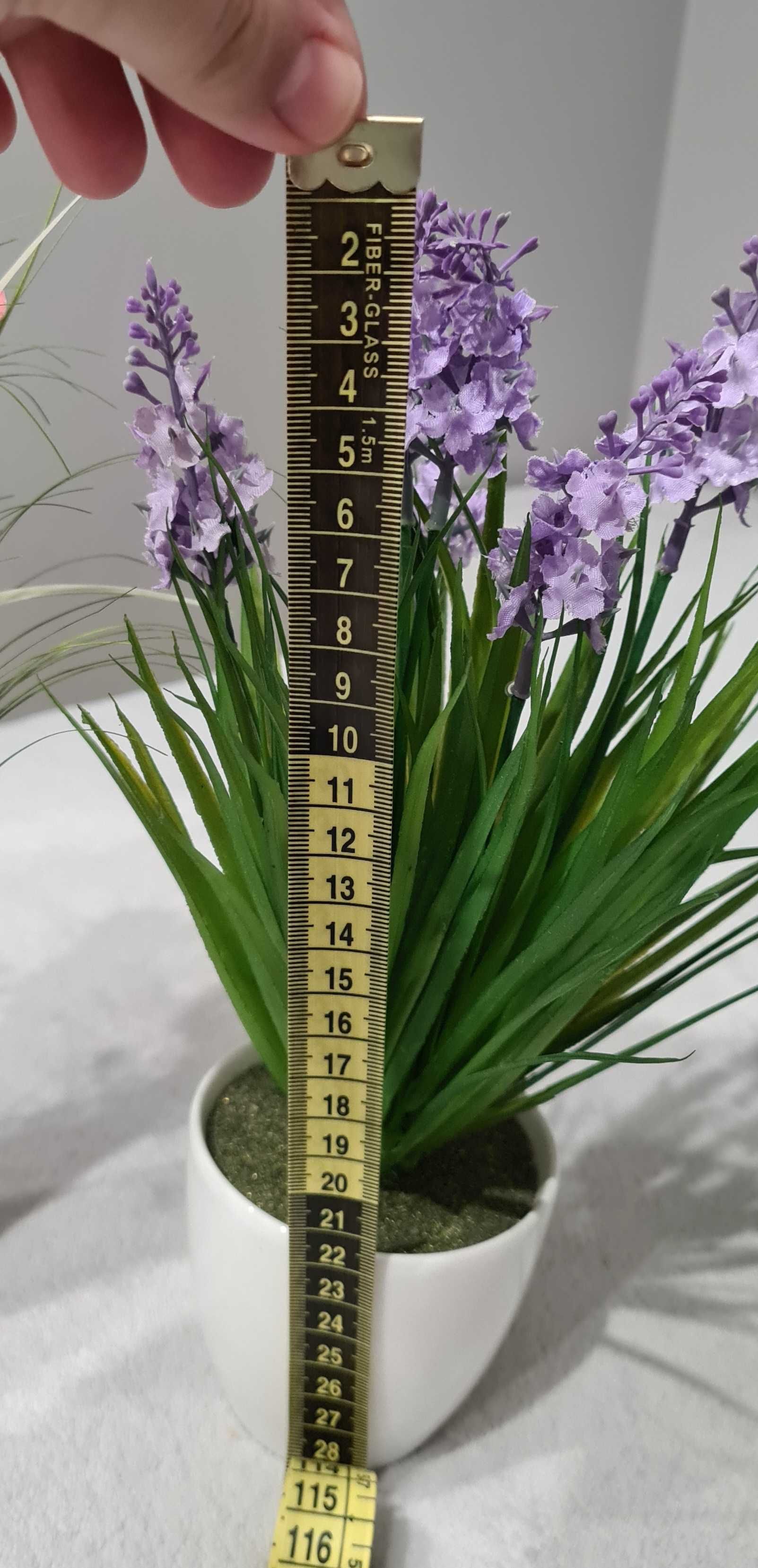 Sztuczne rośliny doniczkowe 7×22-30 cm  cena za sztukę
