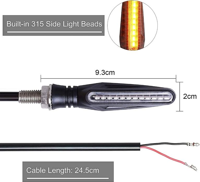 Piscas led varrimento automáticos   universais