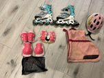 Rolki oxelo regulowane 29-32 kask ochraniacze torba