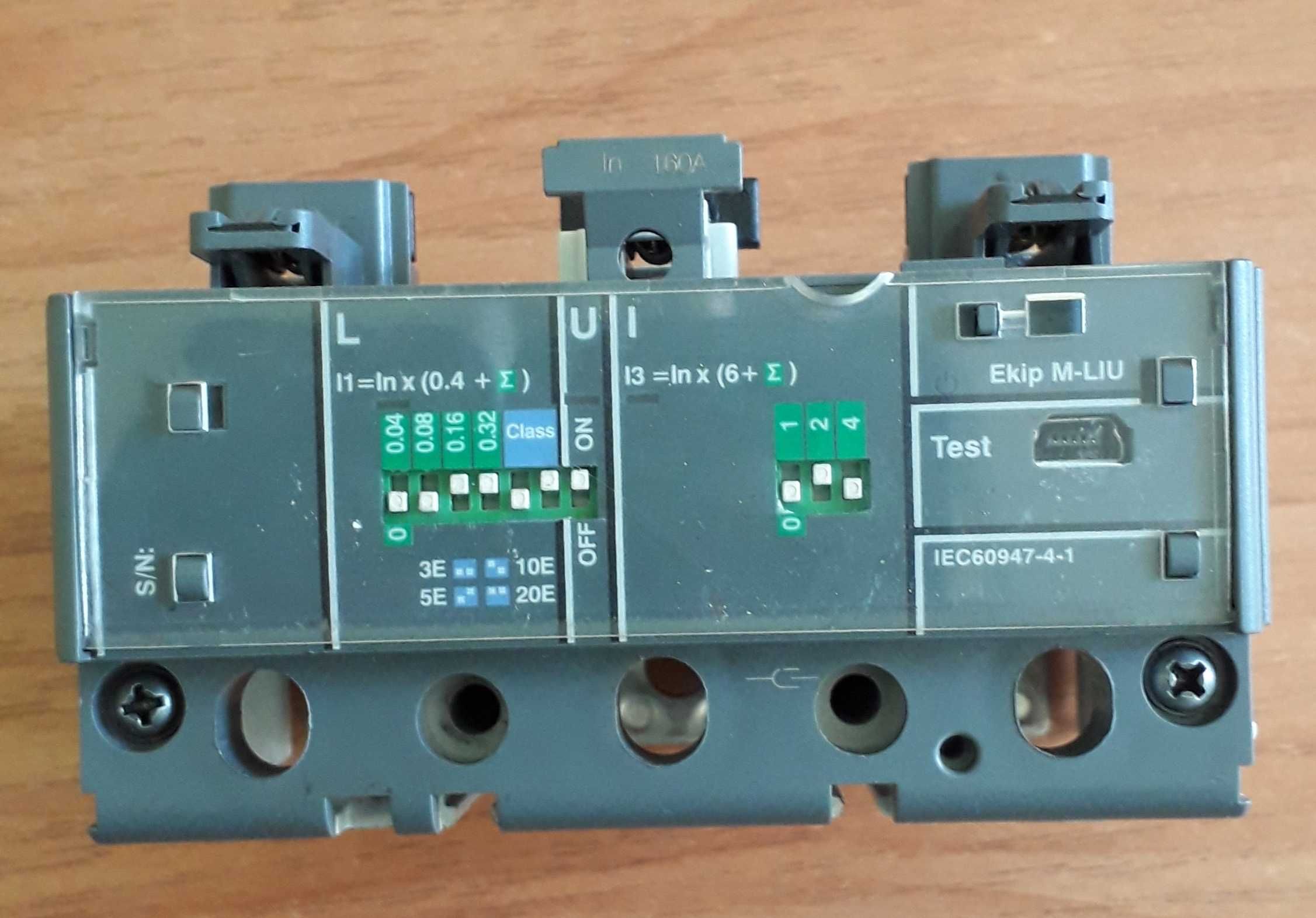 Розчеплювач захисту  АВВ ,  Ekip M-LIU In=160A XT4 3p