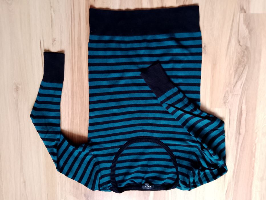 Sweter damski Amisu w paski S/M jak nowy 12 zł
