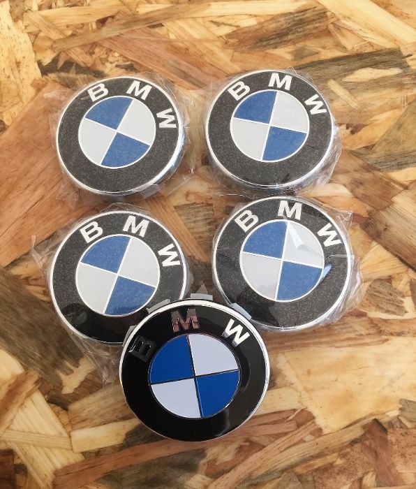 Símbolos BMW capô/mala 82, 78, 74 mm, jantes 68 mm, volante, chaves