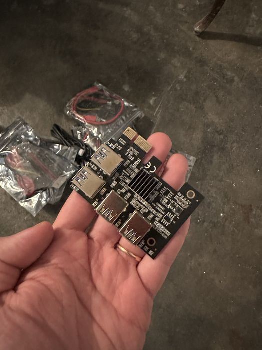 Risers expansores e thermal pads varios mining