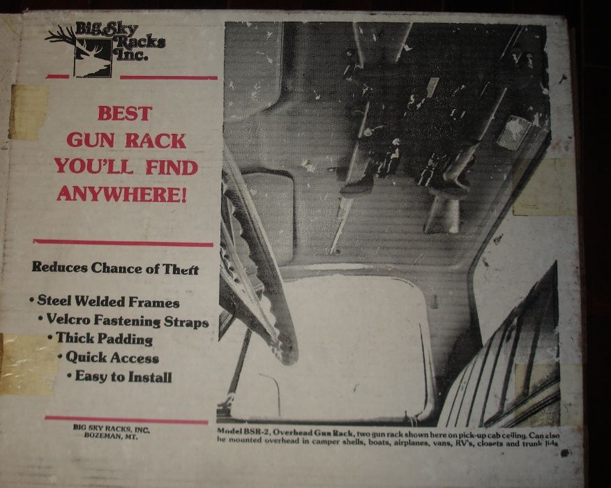 Suporte de armas de caça Big Sky BSR-2 Gun Rack 2-Gun