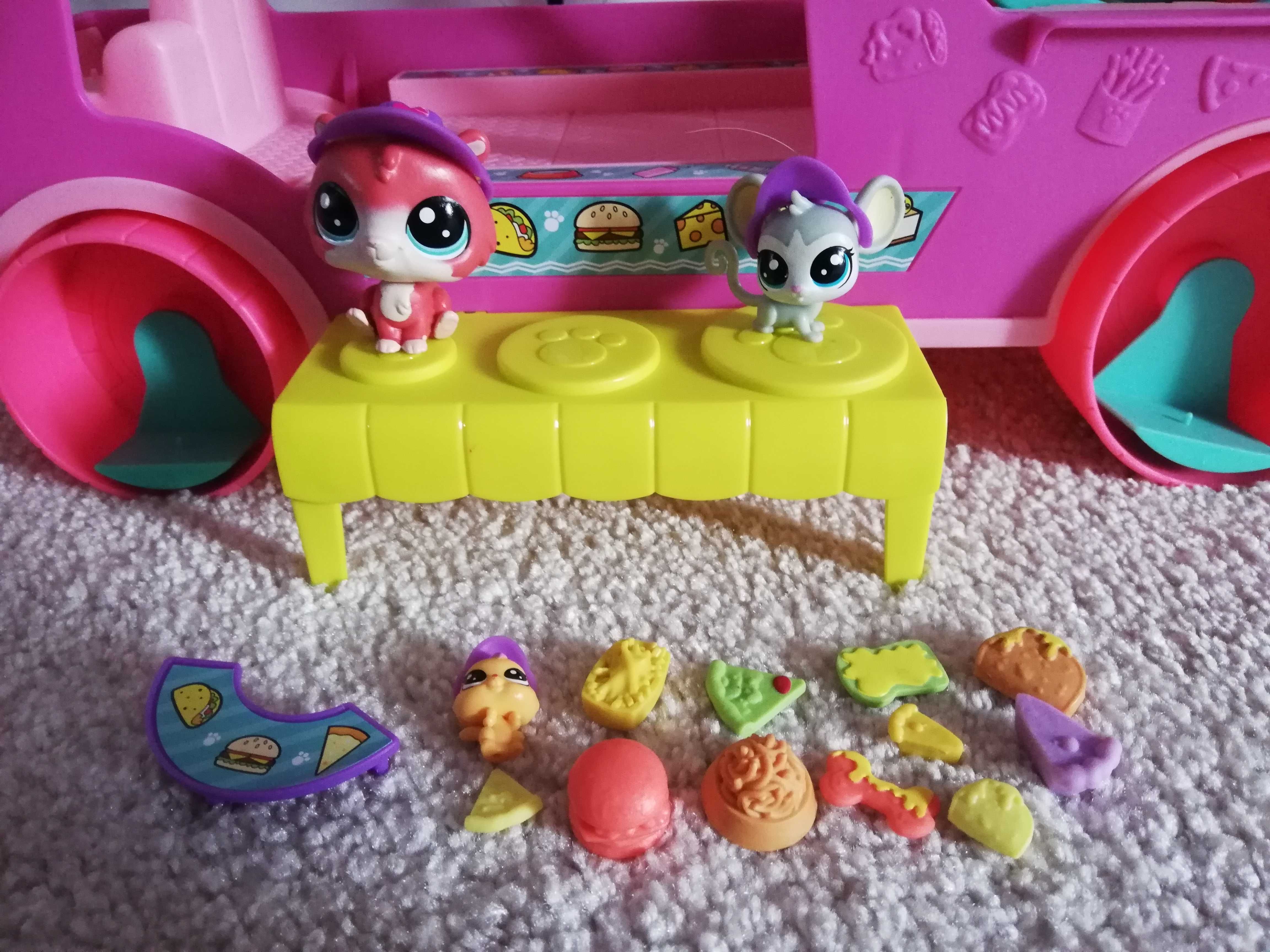 FOOD TRUCK LPS, Littlest Pet Shop , ciężarówka HASBRO