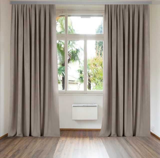 Комплект штор Блекаут Матовий 150х265 см 2 шт Капучіно Шторы