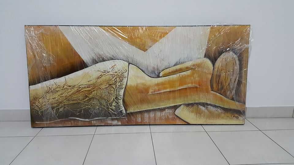 Tela 1.30 x 0.60 Pintada mão