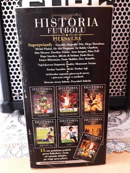 Sport kolekcjonerski zestaw HISTORIA FUTBOLU 7 x DVD - box