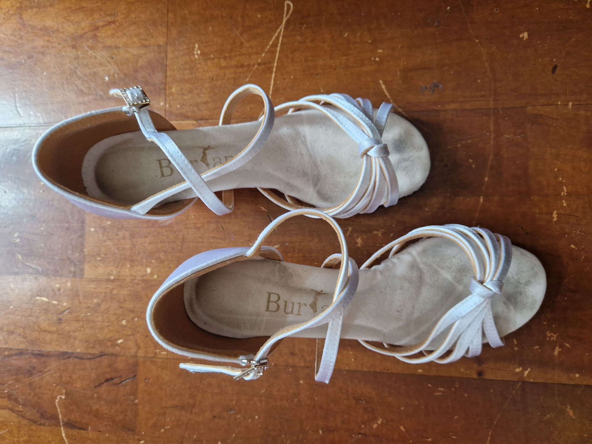 Buty białe taneczne na wesele 38 Burtan