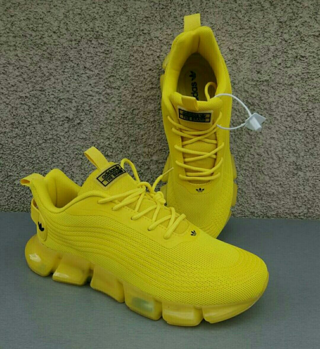Adidas стильные мужские кроссовки желтые текстиль рр 43, 44