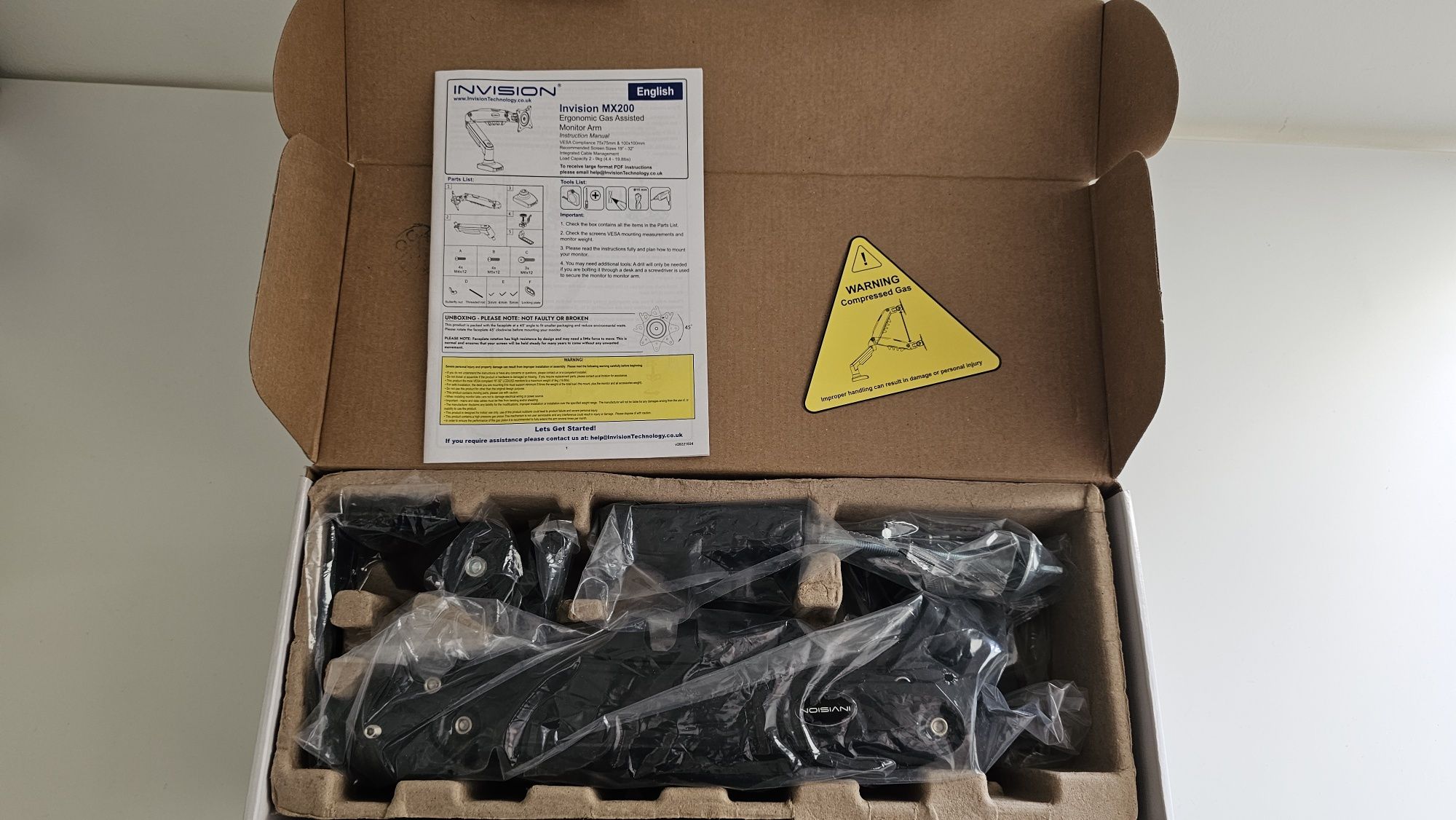Suporte monitor c/ amortecedor (novo)