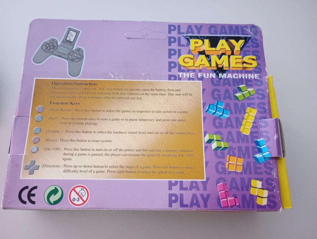 Retro gra elektroniczna Play Games the fun machine