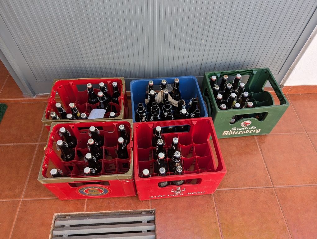 5 grades e garrafas