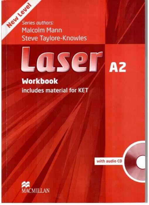 Книга и рабочая тетрадь по английскому Laser А2